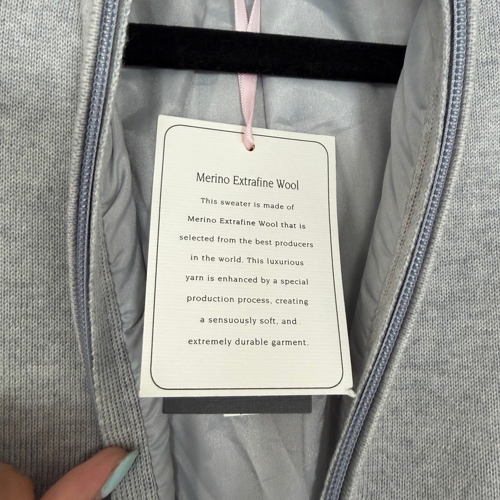 Fairway & Greene NWT Womens Abbey Extra-Fine Merino Windsweater Full Zip Small - Picture 5 of 11
